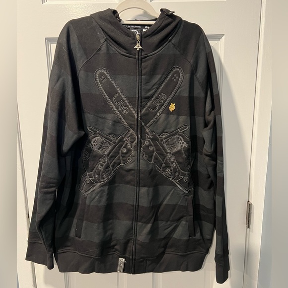 Lrg Other - Vintage 2007 LRG Friday The 47th Black Hoodie, Size 2XL ,Jason Voorhees NO Mask
